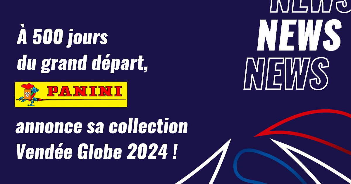 Panini Vendée Globe Blister 12 Bustine + 1 In Omaggio, 65 Adesivi Totali, Collezione Ufficiale